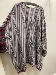 Crepe Sari Gaia Split Tunic #200 by Kantha Bae