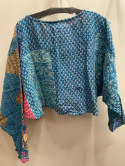 Pareo Kantha In Bloom Cropped Pullover #264 by Kantha Bae
