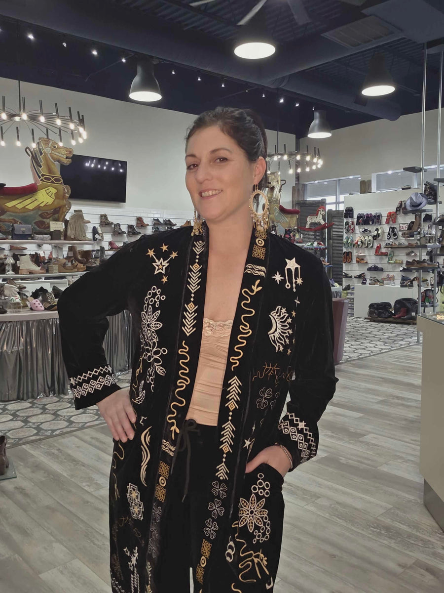 Velvet Embroidered Pant by Paparazzi