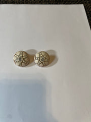 Clip On Retro Sparkle Button Earrings by The Vintage Jewel