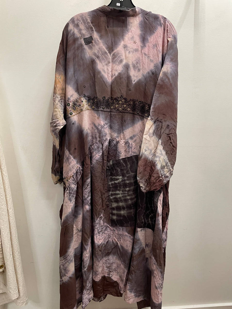 Crepe Sari Evermore Kimono #201 by Kantha Bae