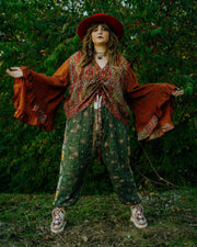 Bell Sleeve Butterfly Top #45 by Kantha Bae