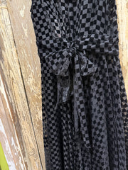 St Geraldine Checkered Velvet Dress