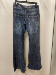 IPNG Design Hanky Pants in Illusion Printed Look-Denim Robin Boutique