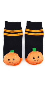 Pumpkin Halloween Boogie Toes Rattle Socks