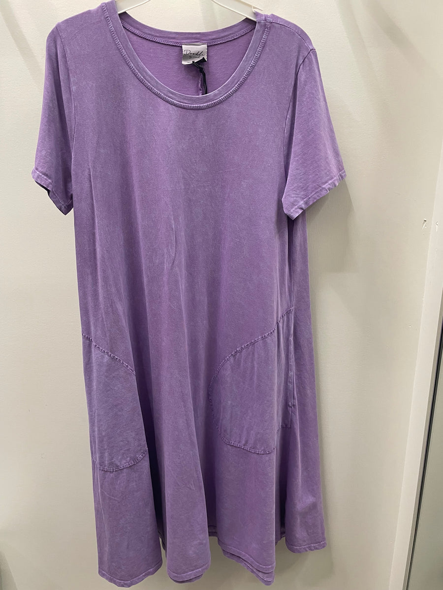 Vintage Wash Tee Shirt Dress by Doodles T307C