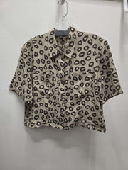 Reworked Flowy Crop Button Down #128