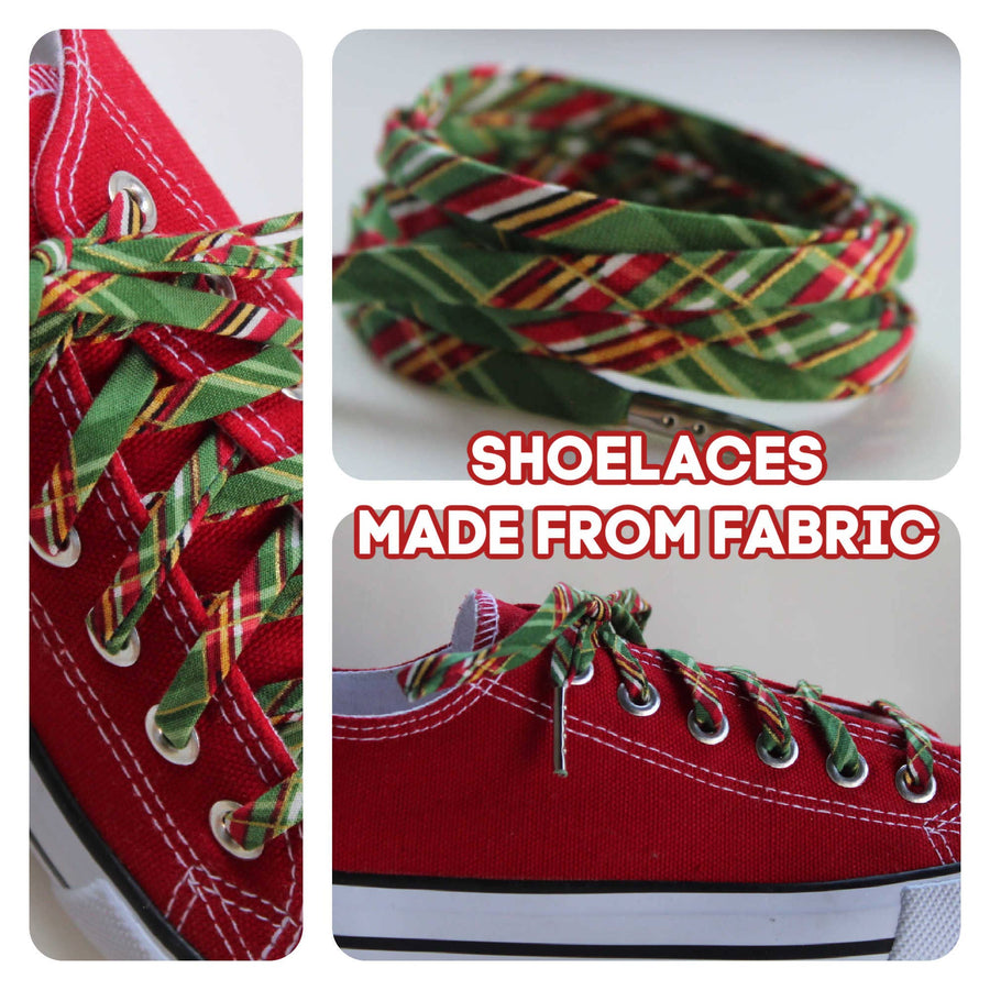 Holiday Christmas Cute Shoe Laces for Adults & Kids Robin Boutique