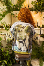Theatre of Dreams Pixie Duster Cropped Kimono with Swan from Robin Boutique.