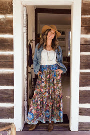 Additional view of Love Language Atelier Skirt with Floral Print from Robin Boutique.