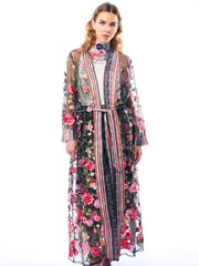 Dark Rose Embroidered by Aratta Robin Boutique ED25I711