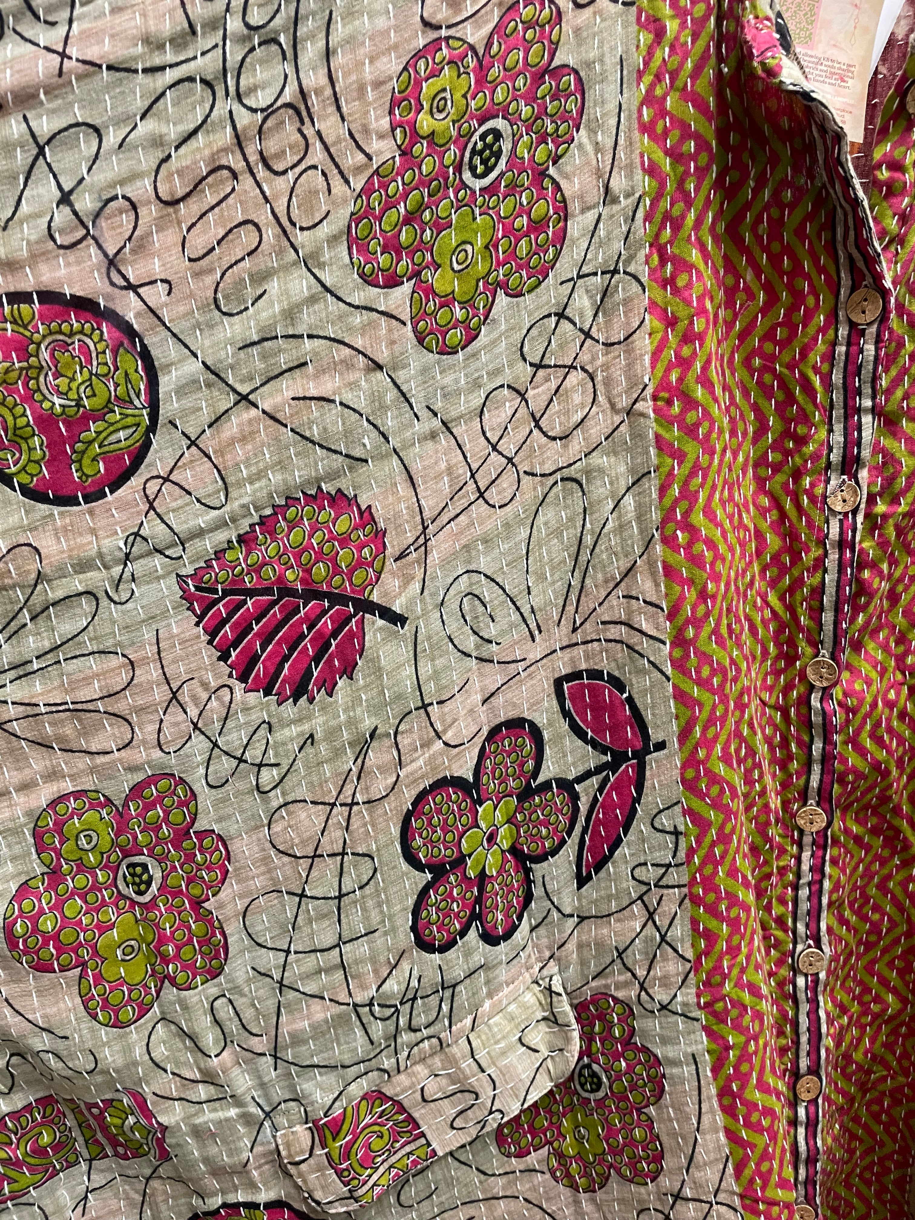 Pareo Kantha Free To Be Button Down #022 by Kantha Bae