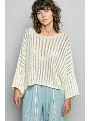 Cropped Oversized Sweater