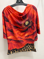 Draped Tee in Sunset Bloom by IPNG Design