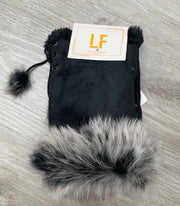 Fingerless Faux Fur Trim Glove LOG 079 - Robin Boutique-Boutique 