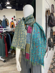 Silk Kantha Scarf #5003 by Robin