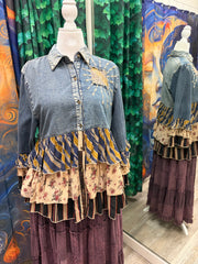 Vintage Boho Patchwork Tunic by Young Threads