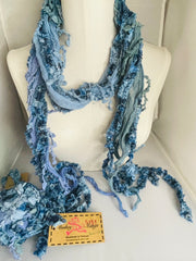 Boho Mixed Tassel Handmade Scarf Necklace