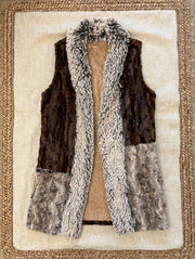 Faux Fur Patchwork Vest