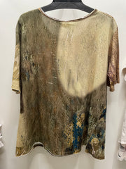 Additional view of Driftwood Day Tee in Vintage Horse Print by Paper Lace from Robin Boutique.