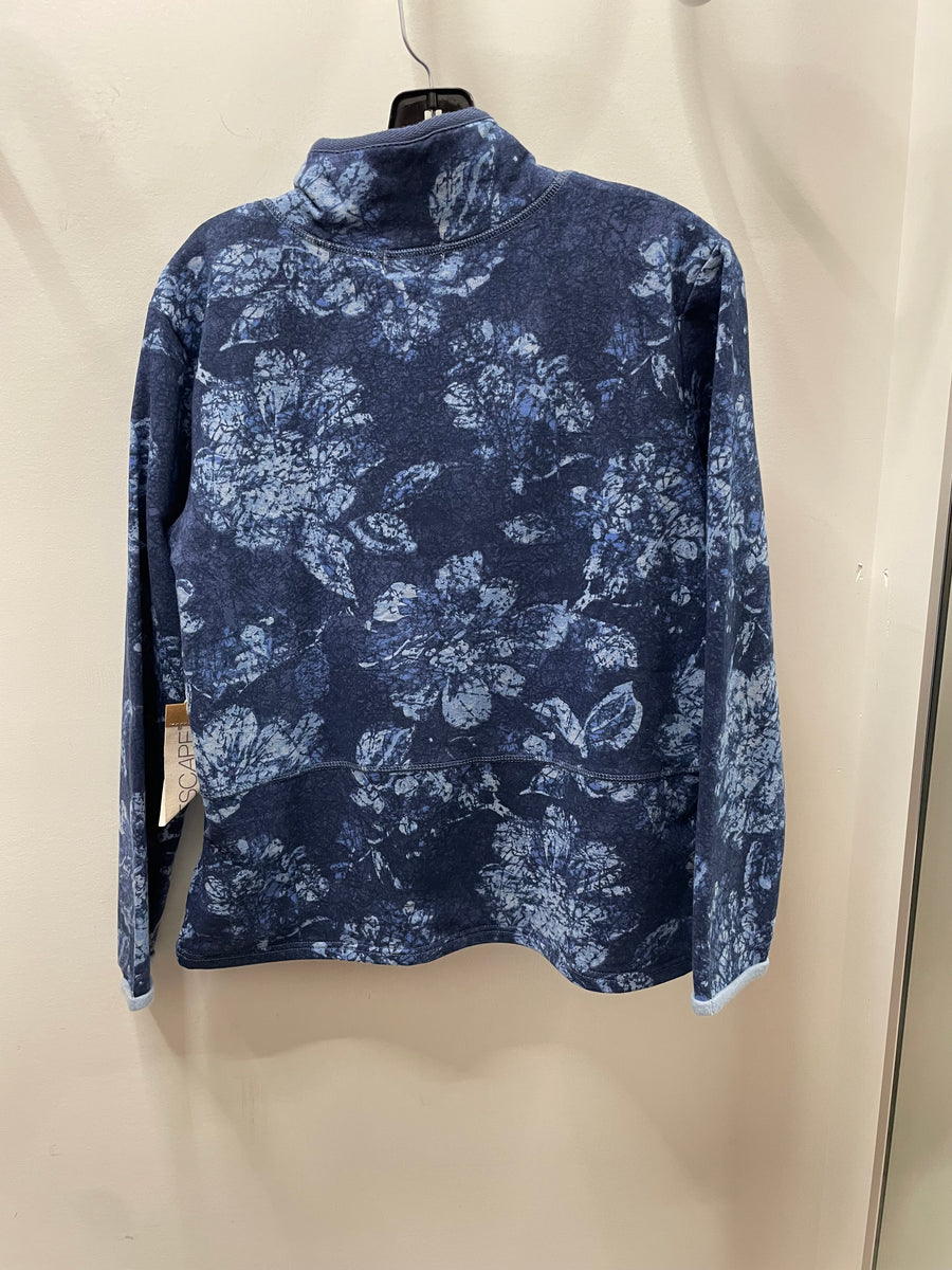 Floral Fleece Quarter Zip Pullover by Escape