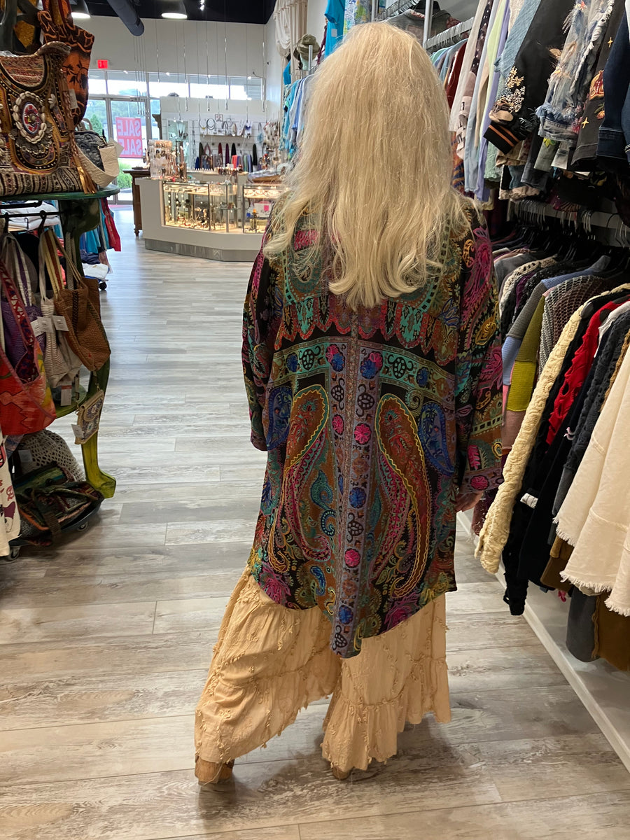 Embroidered Reversible Tapestry Jacket
