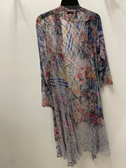 All Lace Long Cardigan in Bold Floral by Origami