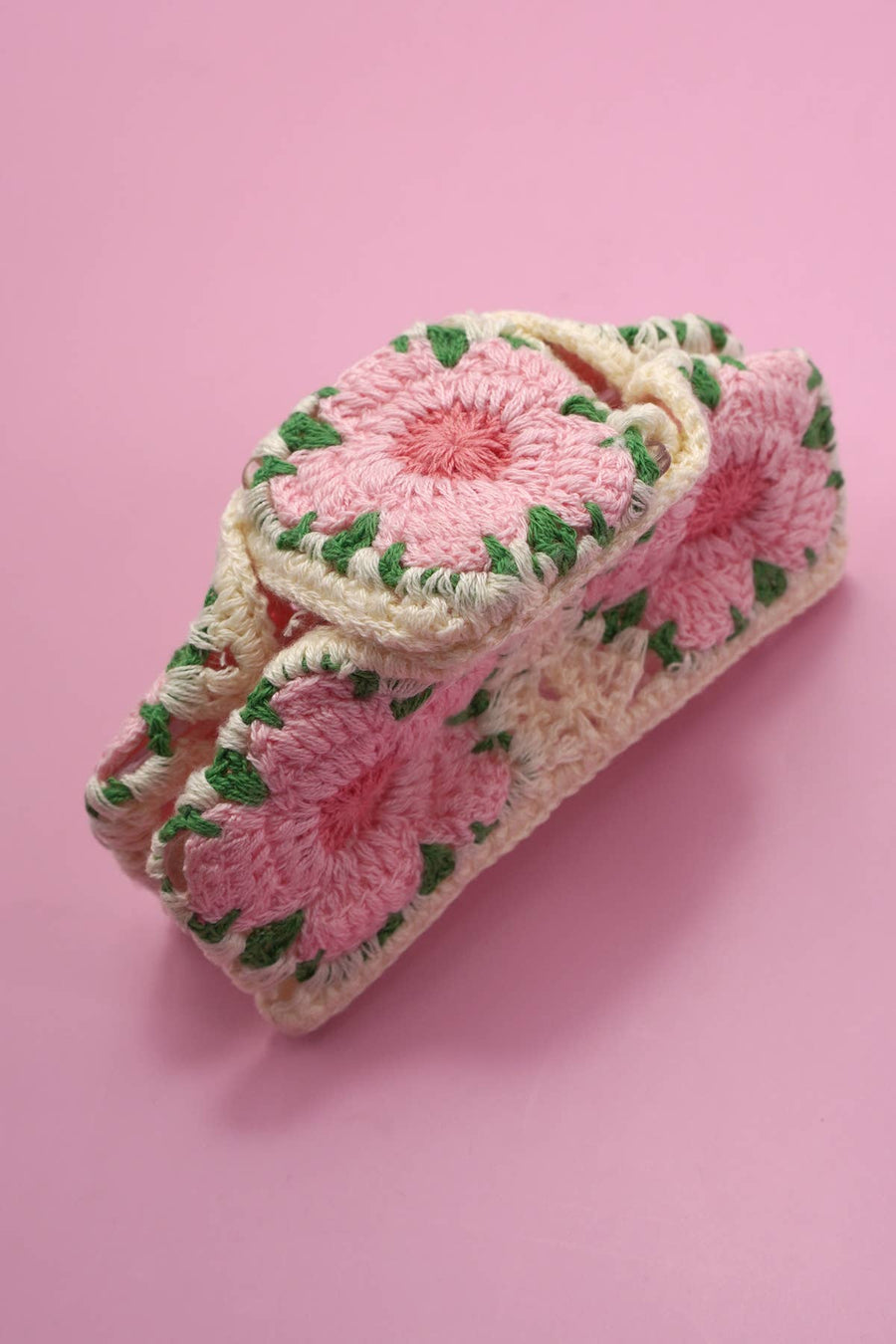 JUMBO HANDMADE CROCHET FLORAL HAIR CLAW CLIPS Robin Boutique