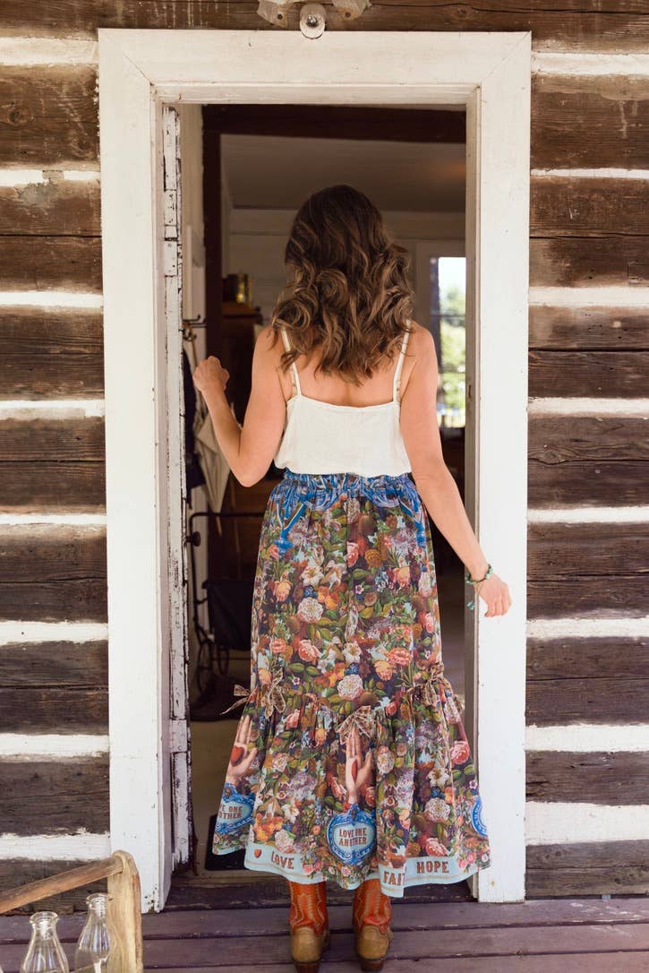 Additional view of Love Language Atelier Skirt with Floral Print from Robin Boutique.