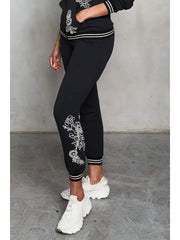 Embroidered French Terry Jogger by Paparazzi