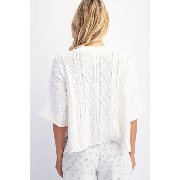 Oversized Sweater Top by Cotierra