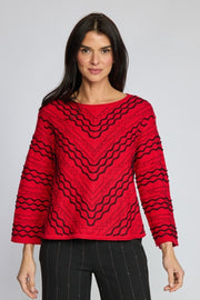Wave Sweater Chevron Pullover by Olivia