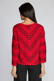 Wave Sweater Chevron Pullover by Olivia