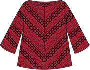 Wave Sweater Chevron Pullover by Olivia