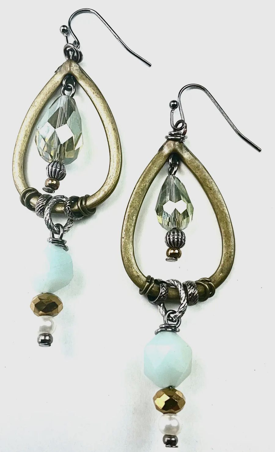 Beaded Tear Earrings