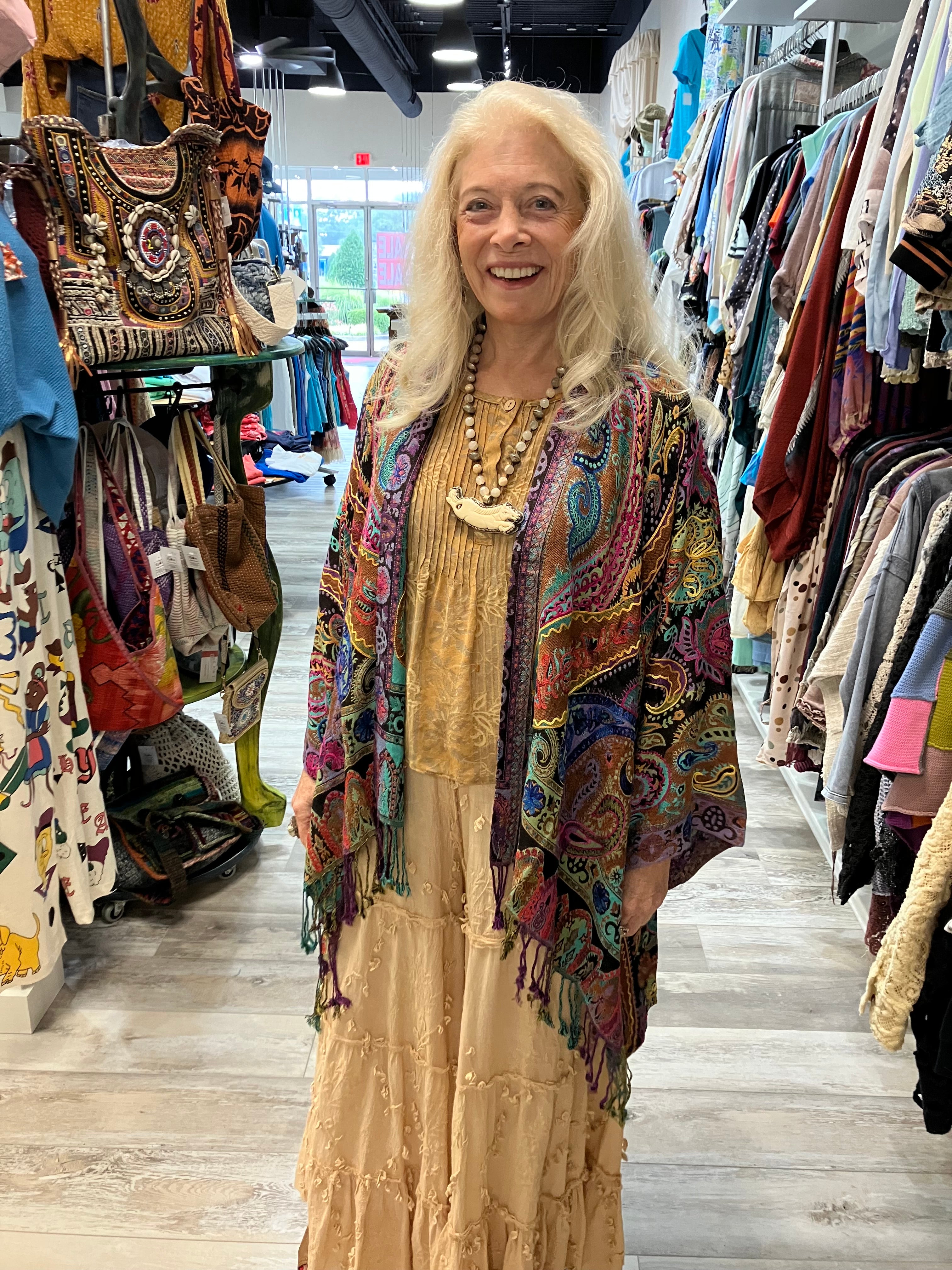 Embroidered Reversible Tapestry Jacket