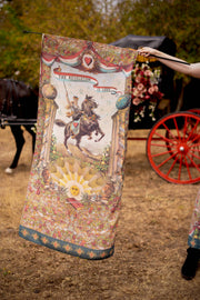 Love Revolution Bohemian Scarf with sun, horse, & florals