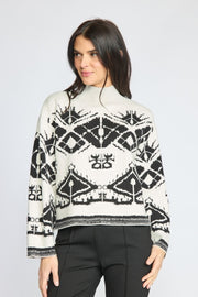 Graphic Fair Isle Pullover by Olivia