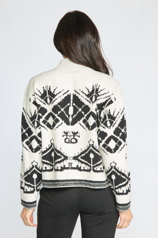 Graphic Fair Isle Pullover by Olivia