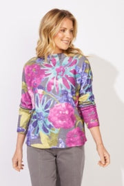 Cozy Bloom Roll Neck Sweater by Escape