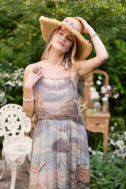 Additional view of Imaginarium Bohéme Slip Dress with Moon and Dreamscape Print from Robin Boutique.