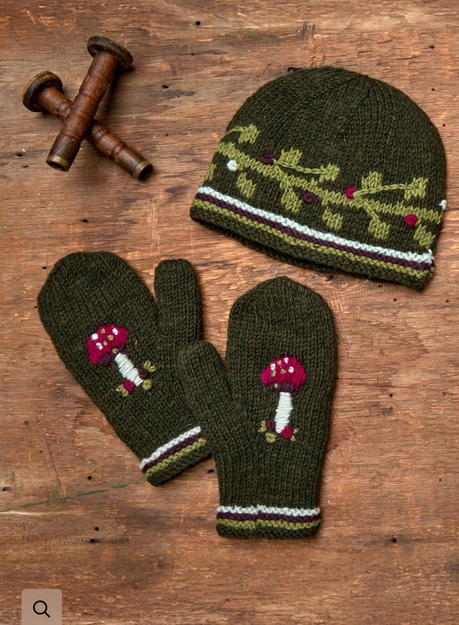 Lydia Blackpine Knit Handwarmers or Mittens By Many Hands