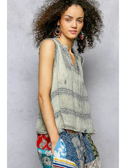 Cotton Lace Detail Tank