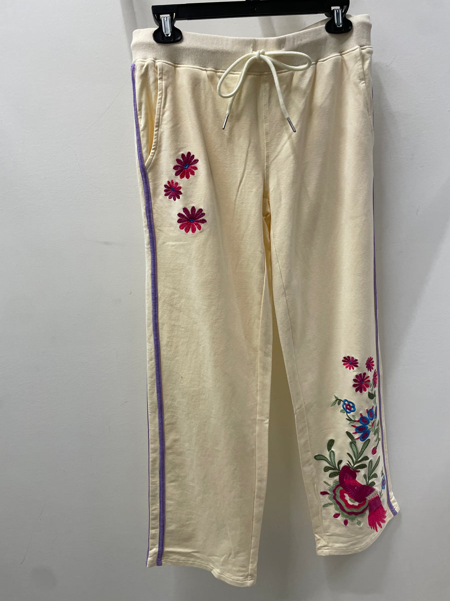 Embroidered French Terry Pant by Paparazzi