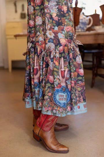 Additional view of Love Language Atelier Skirt with Floral Print from Robin Boutique.