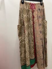 Pareo Kantha Butterfly Cargo Skirt #068 by Kantha Bae