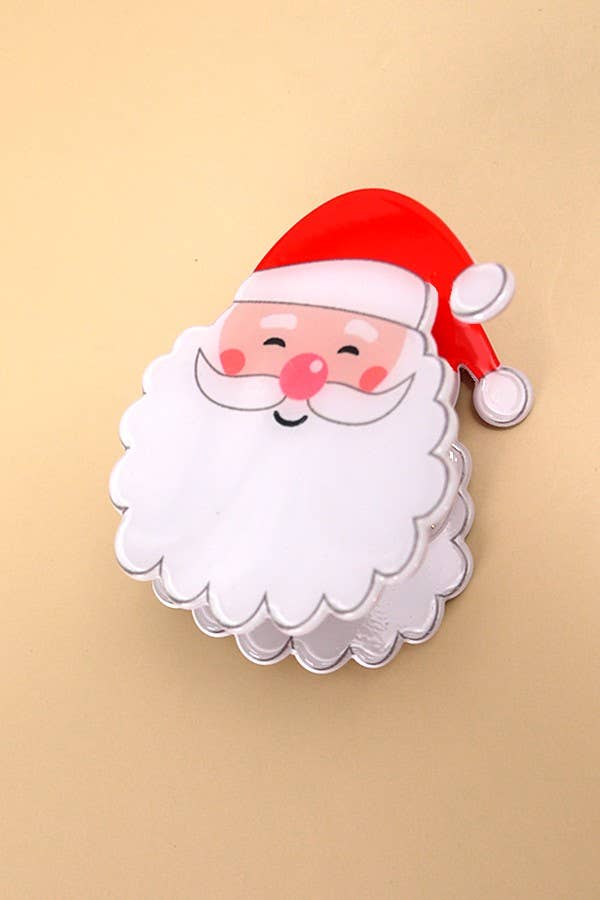 CHRISTMAS TREE SANTA SNOWMAN HAIR CLAW CLIPS Robin Boutique