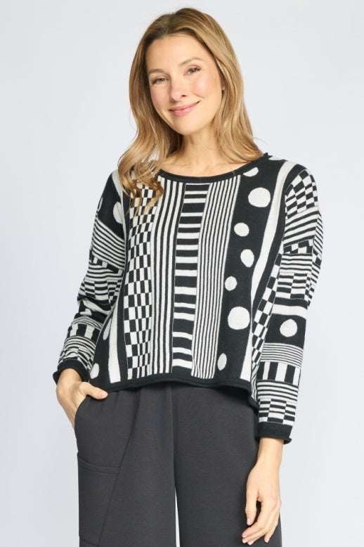 Modernist Mix Topper Sweater by Olivia