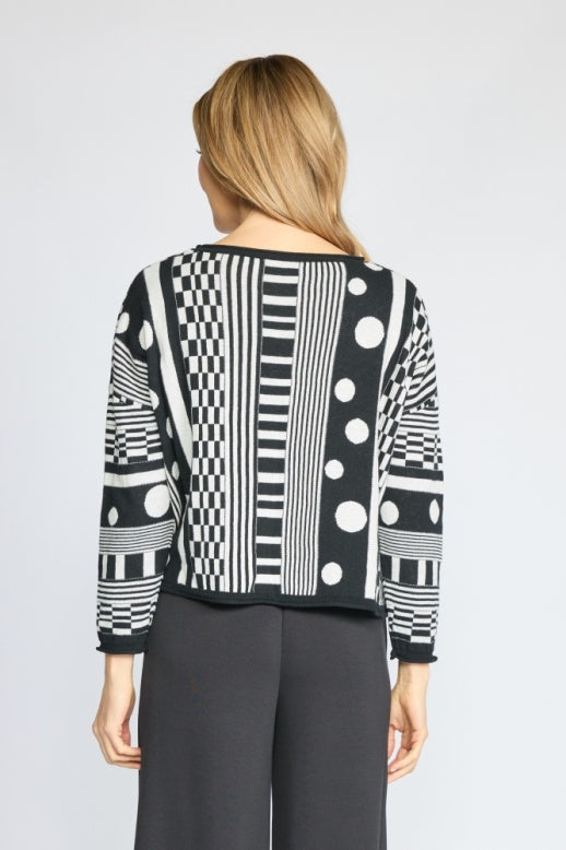 Modernist Mix Topper Sweater by Olivia