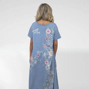 Marijka Embroidered Tee Dress by Caite & Kyla
